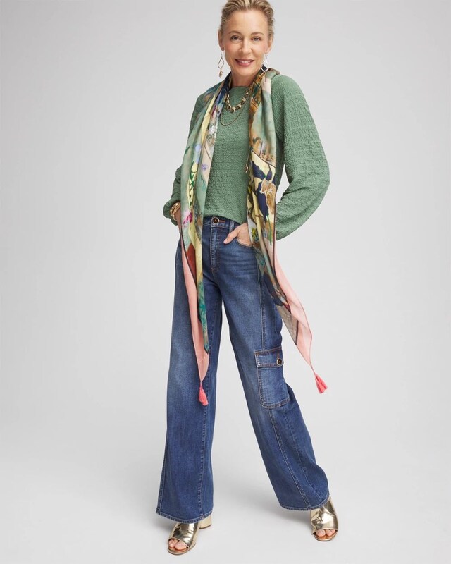 Smocked Boatneck Top - image 2